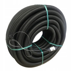 Rura karbowana arot 40mm czarny